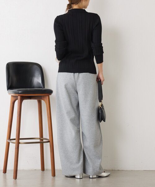 Jena espace merveilleux（ジェナ　エスパスメルヴェイユ）の「【ZOZOTOWN限定】ポロニットカーディガン（ニット/セーター・レディース・グレー/パープル/ブラック・FREE）」の7枚目の写真