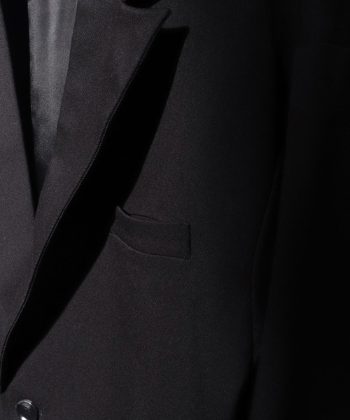 welise(ウェライズ)の「【welise-TSUKUROI-】WOOL MIX 540gTR 1B Short Tailored Jacket/ショートシングルテーラードジャケット(テーラードジャケット・メンズ・ブラック/オフホワイト・S/M/L)」の9枚目の写真