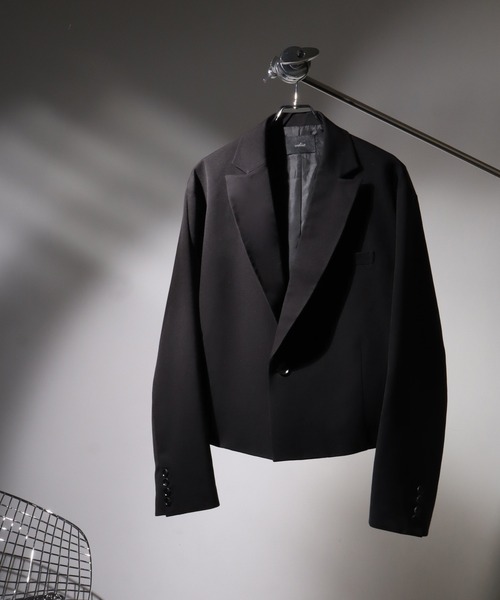 welise-TSUKUROI-】WOOL MIX 540gTR 1B Short Tailored Jacket
