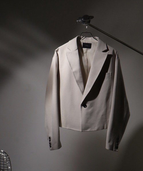 welise-TSUKUROI-】WOOL MIX 540gTR 1B Short Tailored Jacket