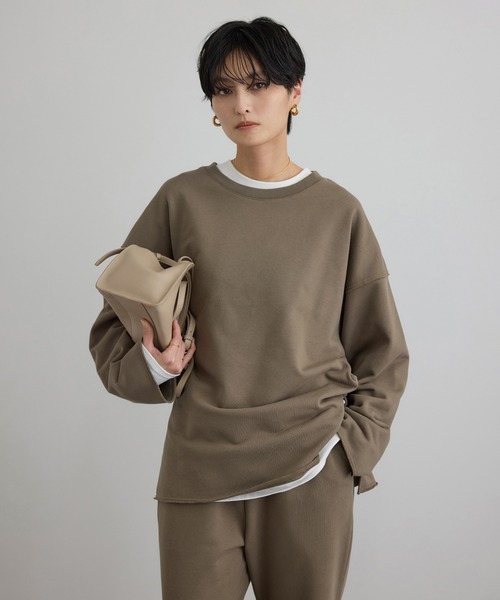 SALON adam et rope'（サロン アダム エ ロペ）の「【WEB限定】【WS（ドゥーブル）】ナチュラルレザーロングハンドルバッグ（ハンドバッグ・レディース・ブラック/ベージュ・FREE）」の9枚目の写真