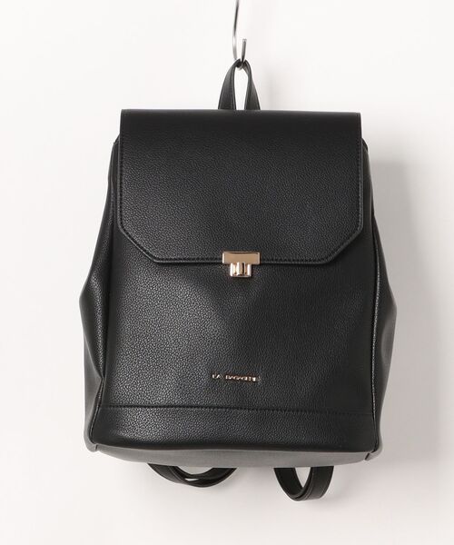 LA BAGAGERIE(ラバガジェリー)の「フロント金具デイリーリュック(バックパック/リュック・レディース・ブラック/グレイッシュベージュ/シルバー系その他/グリーン・FREE)」の12枚目の写真