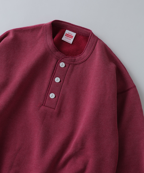 Healthknit(ヘルスニット)の「Healthknit / ヘルスニット 別注 ヴィンテージ ヘンリーネック スウェット(スウェット・メンズ・ピンク/モスグリーン/ボルドー/ブラック系その他/コバルトブルー・MEDIUM/LARGE)」の11枚目の写真