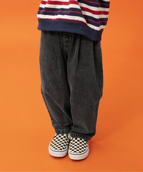 BREEZE（ブリーズ）の「ワイドタックパンツ（その他パンツ・キッズ・カモフラージュ/ストライプ/ネイビー/ピンク/ブラウン/ブラック・100/150/130/140/110/120/90）」の2枚目の写真