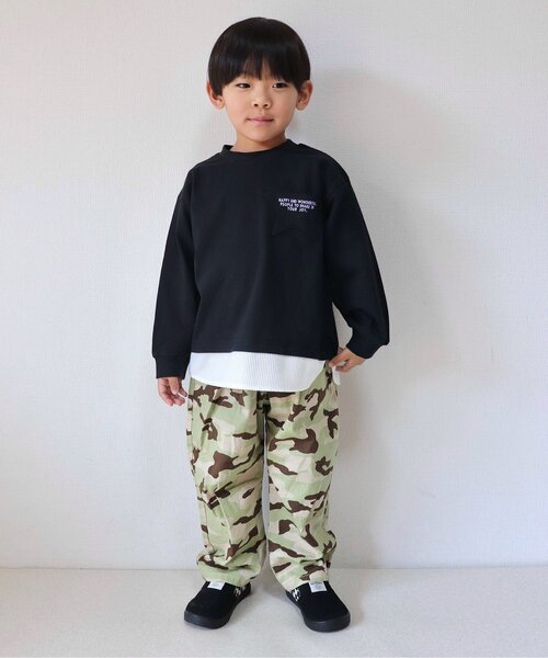 BREEZE（ブリーズ）の「ワイドタックパンツ（その他パンツ・キッズ・カモフラージュ/ストライプ/ネイビー/ピンク/ブラウン/ブラック・100/150/130/140/110/120/90）」の17枚目の写真