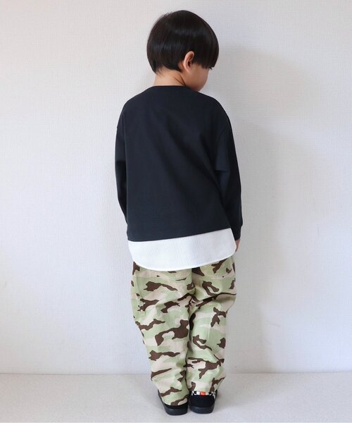 BREEZE（ブリーズ）の「ワイドタックパンツ（その他パンツ・キッズ・カモフラージュ/ストライプ/ネイビー/ピンク/ブラウン/ブラック・100/150/130/140/110/120/90）」の18枚目の写真