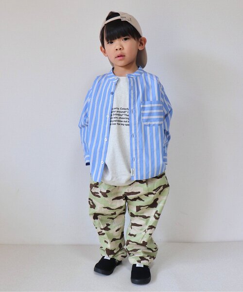 BREEZE（ブリーズ）の「ワイドタックパンツ（その他パンツ・キッズ・カモフラージュ/ストライプ/ネイビー/ピンク/ブラウン/ブラック・100/150/130/140/110/120/90）」の21枚目の写真