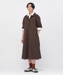 COTTON CUPRA PLAINWEAVE DRESS