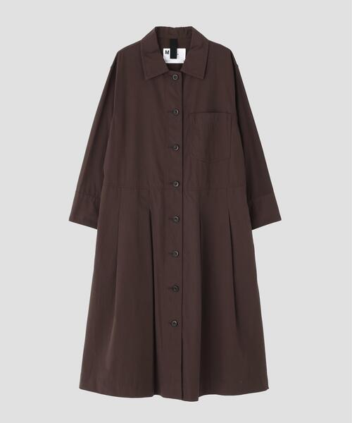 MHL.(エムエイチエル)の「COTTON CUPRA PLAINWEAVE DRESS(ワンピース・レディース・ブラウン系その他2/グリーン系その他7・2/1)」の9枚目の写真
