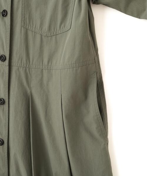 MHL.(エムエイチエル)の「COTTON CUPRA PLAINWEAVE DRESS(ワンピース・レディース・ブラウン系その他2/グリーン系その他7・2/1)」の6枚目の写真