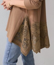 BEARDSLEY | コットンレースカットソー(Tシャツ/カットソー)