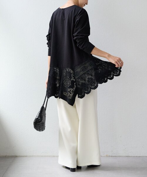 コットンレースカットソー（Tシャツ/カットソー）｜BEARDSLEY