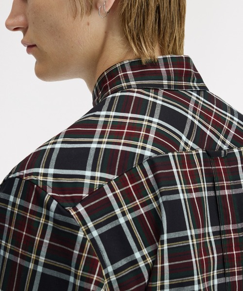 FRED PERRY（フレッドペリー）の「Classic Tartan Shirt／クラシックタータンチェックシャツ（シャツ/ブラウス・メンズ・ブラック/ライトブルー・S/M/L）」の6枚目の写真