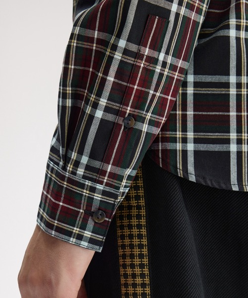 FRED PERRY（フレッドペリー）の「Classic Tartan Shirt／クラシックタータンチェックシャツ（シャツ/ブラウス・メンズ・ブラック/ライトブルー・S/M/L）」の8枚目の写真