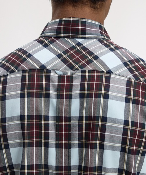 FRED PERRY（フレッドペリー）の「Classic Tartan Shirt／クラシックタータンチェックシャツ（シャツ/ブラウス・メンズ・ブラック/ライトブルー・S/M/L）」の11枚目の写真