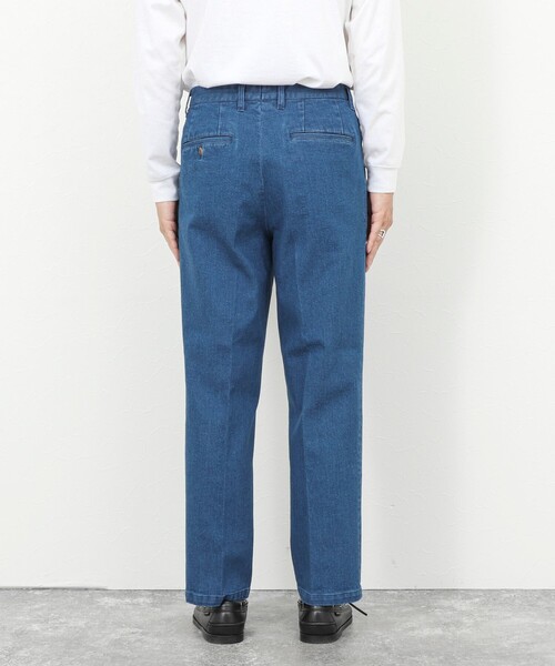 NOLLEY’S(ノーリーズ)の「デニムストレッチ ワイドジャスト丈 デニムパンツ 26SS(デニムパンツ・メンズ・ブルー/ホワイト・S/M/L/XL)」の4枚目の写真