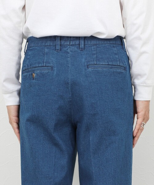NOLLEY’S(ノーリーズ)の「デニムストレッチ ワイドジャスト丈 デニムパンツ 26SS(デニムパンツ・メンズ・ブルー/ホワイト・S/M/L/XL)」の6枚目の写真