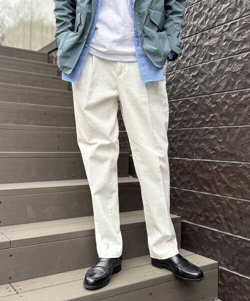 NOLLEY’S(ノーリーズ)の「デニムストレッチ ワイドジャスト丈PT 26SS(デニムパンツ・メンズ・ブルー/ホワイト・S/M/L/XL)」の17枚目の写真