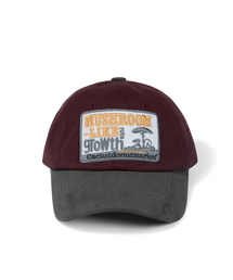 CACTUSDONUTMARKET（カクタスドーナツマーケット）の「Mushroom Patch Two Tone Ball Cap - Burgundy/Charcoal（キャップ）」