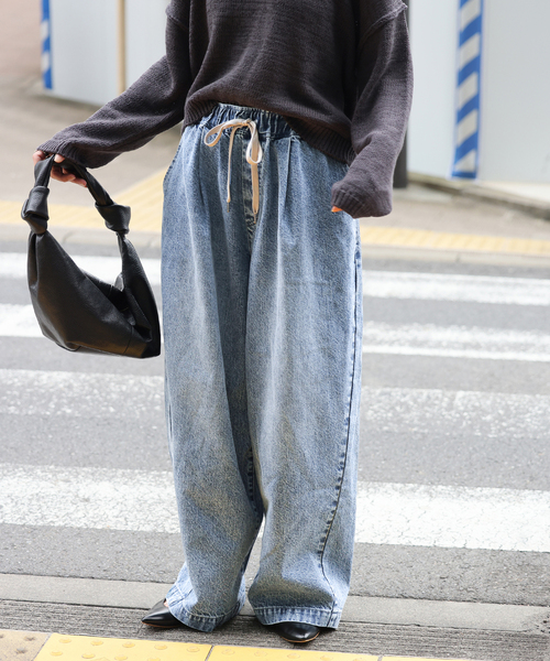 追加》イージーデニムワイドパンツ（デニムパンツ）｜JOURNAL STANDARD