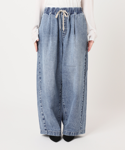 JOURNAL STANDARD（ジャーナルスタンダード）の「《追加》イージーデニムワイドパンツ（デニムパンツ・レディース・ブラック系その他/ブルー・36/38）」の14枚目の写真