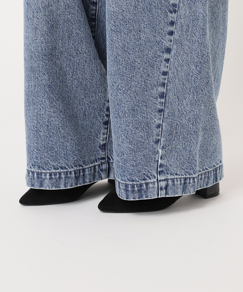 JOURNAL STANDARD（ジャーナルスタンダード）の「《追加》イージーデニムワイドパンツ（デニムパンツ・レディース・ブラック系その他/ブルー・36/38）」の7枚目の写真