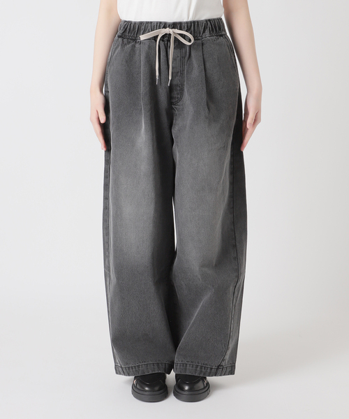 JOURNAL STANDARD（ジャーナルスタンダード）の「《追加》イージーデニムワイドパンツ（デニムパンツ・レディース・ブラック系その他/ブルー・36/38）」の4枚目の写真