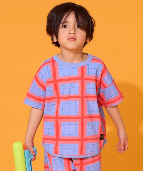 セール】【吸水速乾】サーマルメッシュ総柄Tシャツ/セットアップ可（T