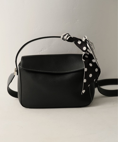 ZAKKA-BOX（ザッカボックス）の「ドット柄リボンスカーフ（バンダナ/スカーフ・レディース・アイボリー/ブラック/ベージュ・FREE）」の7枚目の写真