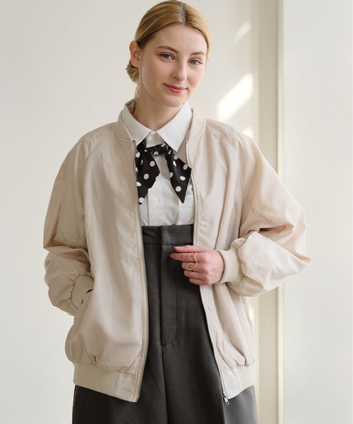 ZAKKA-BOX（ザッカボックス）の「ドット柄リボンスカーフ（バンダナ/スカーフ・レディース・アイボリー/ブラック/ベージュ・FREE）」の14枚目の写真