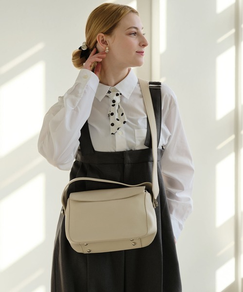 ZAKKA-BOX（ザッカボックス）の「ドット柄リボンスカーフ（バンダナ/スカーフ・レディース・アイボリー/ブラック/ベージュ・FREE）」の19枚目の写真