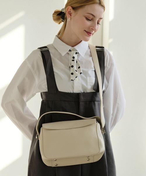 ZAKKA-BOX（ザッカボックス）の「ドット柄リボンスカーフ（バンダナ/スカーフ・レディース・アイボリー/ブラック/ベージュ・FREE）」の20枚目の写真