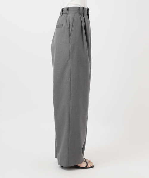 B.C STOCK（ベーセーストック）の「ウォッシャブル / 2タックストレートパンツ（スラックス・レディース・ブラック/チャコールグレー/カーキ・MEDIUM/SMALL）」の9枚目の写真