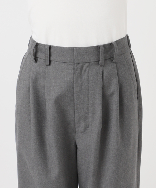 B.C STOCK（ベーセーストック）の「ウォッシャブル / 2タックストレートパンツ（スラックス・レディース・ブラック/チャコールグレー/カーキ・MEDIUM/SMALL）」の10枚目の写真