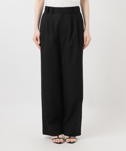 B.C STOCK（ベーセーストック）の「ウォッシャブル / 2タックストレートパンツ（スラックス・レディース・ブラック/チャコールグレー/カーキ・MEDIUM/SMALL）」の15枚目の写真