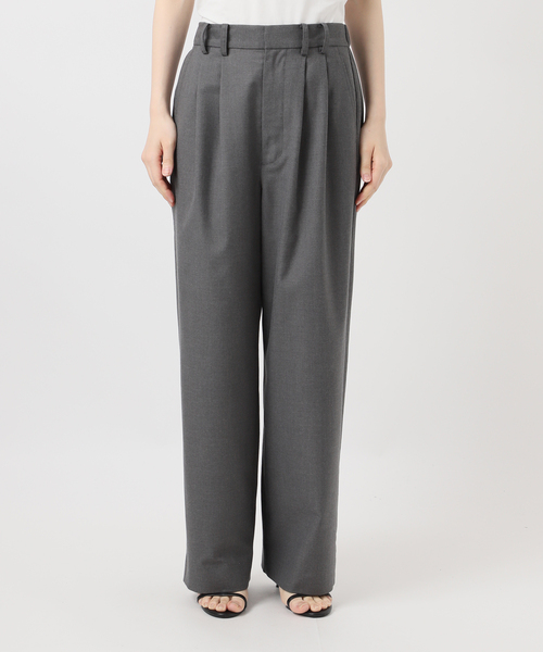 B.C STOCK（ベーセーストック）の「ウォッシャブル / 2タックストレートパンツ（スラックス・レディース・ブラック/チャコールグレー/カーキ・MEDIUM/SMALL）」の17枚目の写真