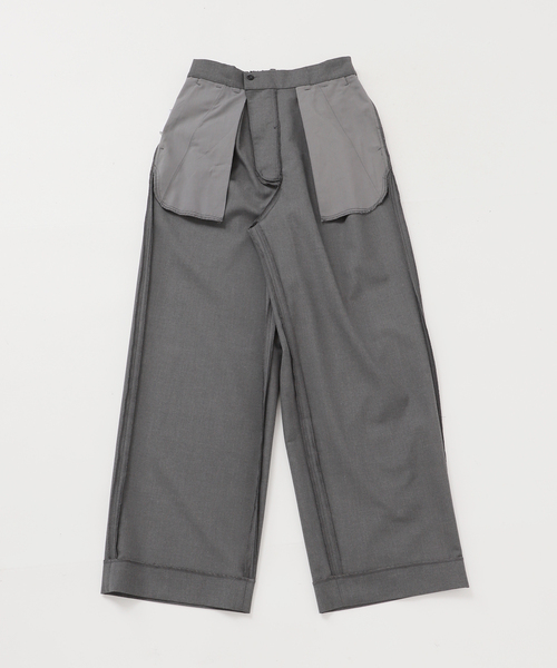 B.C STOCK（ベーセーストック）の「ウォッシャブル / 2タックストレートパンツ（スラックス・レディース・ブラック/チャコールグレー/カーキ・MEDIUM/SMALL）」の21枚目の写真