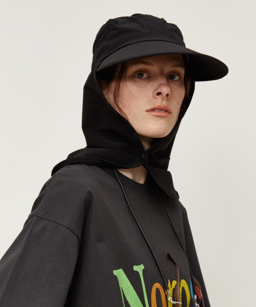 Auntie Rosa Holiday（アンティローザホリデー）の「【UVカット】ロゴシシュウシェードCAP（キャップ・レディース・ブラック/グレー・FREE）」の5枚目の写真