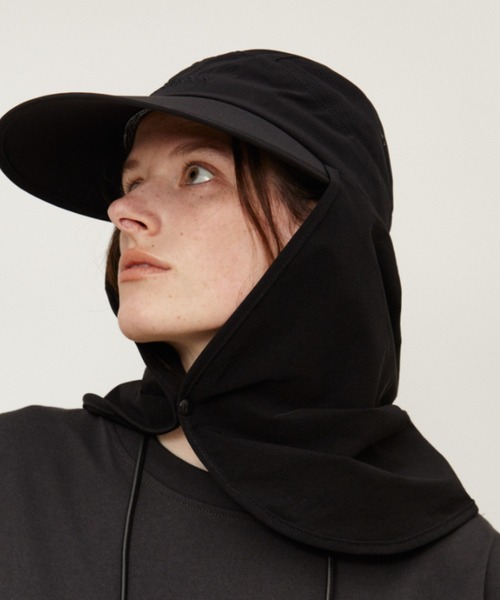 Auntie Rosa Holiday（アンティローザホリデー）の「【UVカット】ロゴシシュウシェードCAP（キャップ・レディース・ブラック/グレー・FREE）」の6枚目の写真