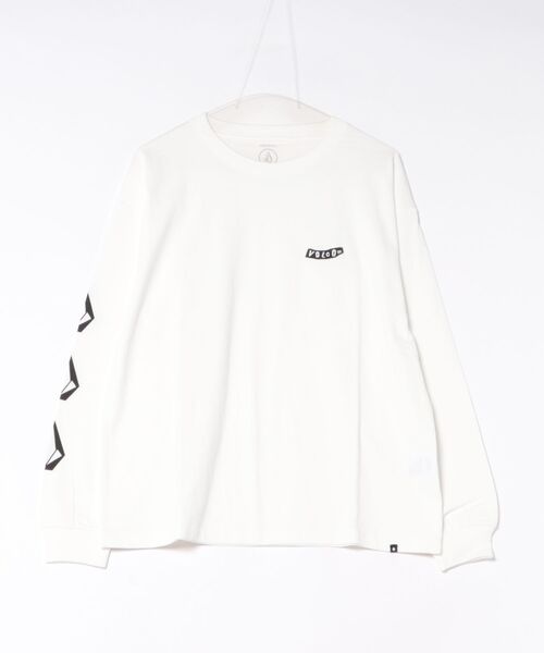 VOLCOM（ボルコム）の「VOLCOM メンズ PISTOL STONE LS TEE ロンT 【2026年春夏モデル】（Tシャツ/カットソー・メンズ・ブラック/ライトグレー/ベージュ系その他/ホワイト・SMALL/MEDIUM/X-LARGE/LARGE）」の2枚目の写真