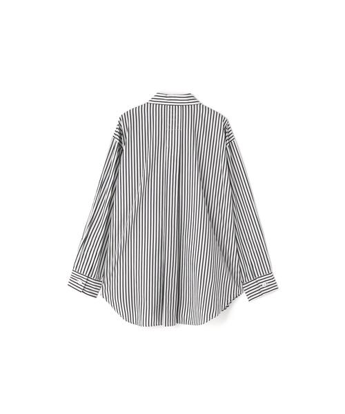 MHL.（エムエイチエル）の「VINTAGE COMPACT COTTON STRIPE（シャツ/ブラウス・レディース・ブルー・2/1）」の6枚目の写真