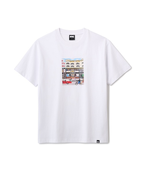FTC(エフティーシー)の「SHOP TEE Artwork by Pilar O` Conner(Tシャツ/カットソー・メンズ・ブラック/グリーン系その他/ホワイト・X-LARGE/LARGE/MEDIUM/SMALL)」の1枚目の写真