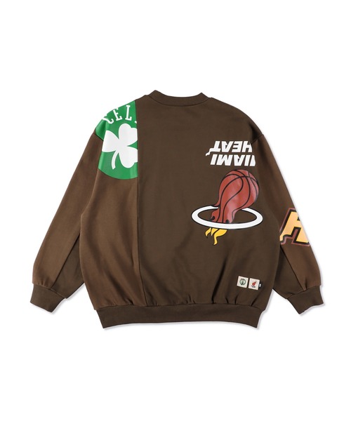 NBA(エヌビーエー)の「Panel Sweatshirts(スウェット・メンズ・グレー/ブラウン・S/L/M/XL)」の12枚目の写真