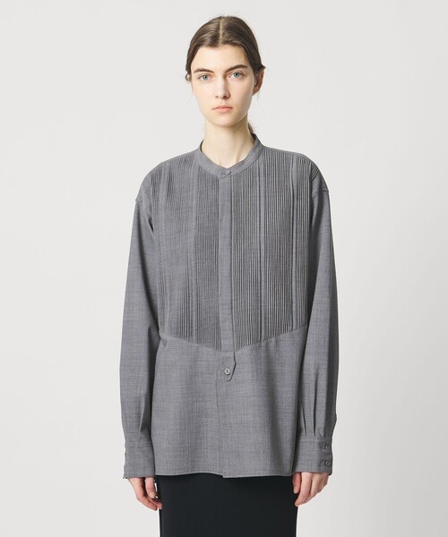 【大幅セール中】ユナイテッドアローズ 長袖シャツ ブラウス グレー ビックサイズ UNITED ARROWS - 【大幅セール中】ユナイテッドアローズ 長袖シャツ