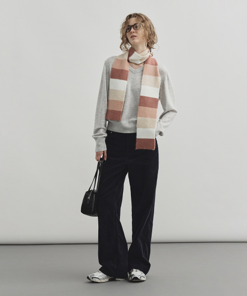 MONGDOL(モンドル)の「ウールカシミヤVネックニットライトグレーMDKT088LGRAY(ニット/セーター・レディース・その他・MEDIUM/SMALL)」の6枚目の写真