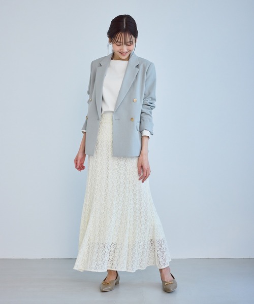 ROPE' PICNIC（ロペピクニック）の「60シルケットボートネックジャケットインナー（Tシャツ/カットソー・レディース・ネイビー/ホワイト・L/M）」の22枚目の写真