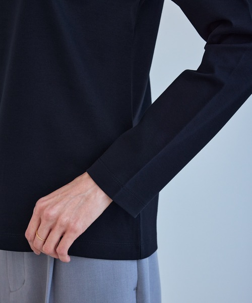 ROPE' PICNIC（ロペピクニック）の「60シルケットボートネックジャケットインナー（Tシャツ/カットソー・レディース・ネイビー/ホワイト・L/M）」の13枚目の写真