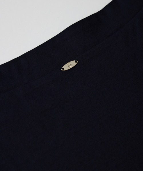 ROPE' PICNIC（ロペピクニック）の「60シルケットボートネックジャケットインナー（Tシャツ/カットソー・レディース・ネイビー/ホワイト・L/M）」の8枚目の写真