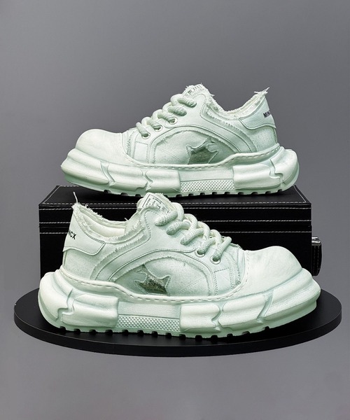 shoes365(シューズスリーシックスファイヴ)の「デニムダッドスニーカー(厚底)(スニーカー・メンズ・ブラック/ライトブルー・27.0cm/26.5cm/26.0cm/25.5cm/25.0cm)」の5枚目の写真