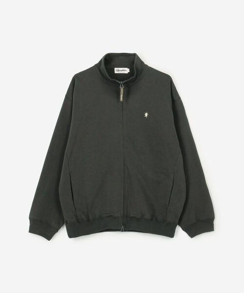 GYMPHLEX(ジムフレックス)の「Gymphlex | コットンジャージー ジップブルゾン MEN(ジャージ・メンズ・アイボリー/チャコール・L/M)」の2枚目の写真